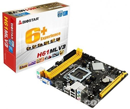 New Biostar H61MLV3 2ND/3RD GENRATION Desktop Motherboard